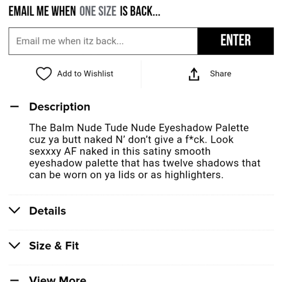 THE BALM - Nude 'Tude Nude Eyeshadow Palette - Picture 11 of 16